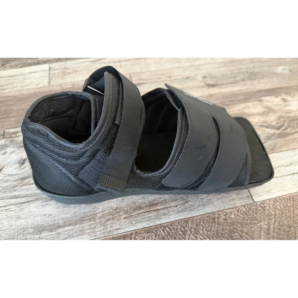 ProCare Medical Squared Toe Post-Op Shoe Black M Adjustable Fracture‎ Foot - Picture 2 of 8